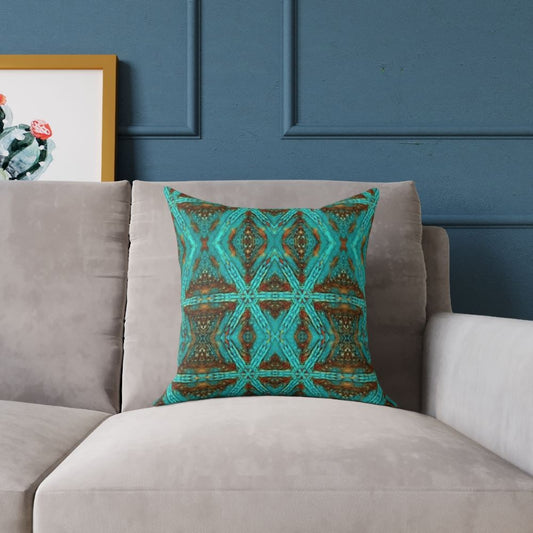 modern throw pillow that looks great on a brown couch