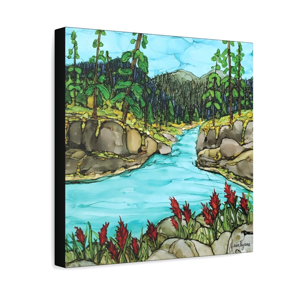 painting of marble canyon river