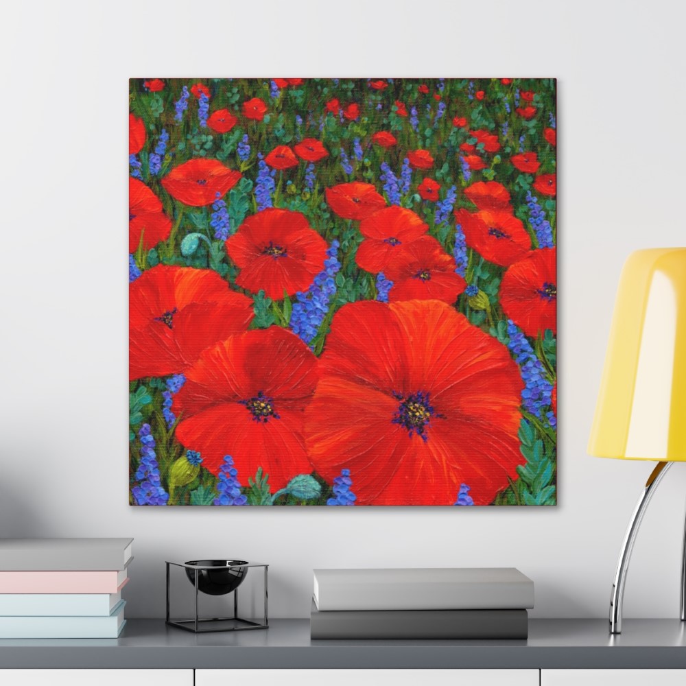 poppy painting by Jeweliyana Reece in art print form