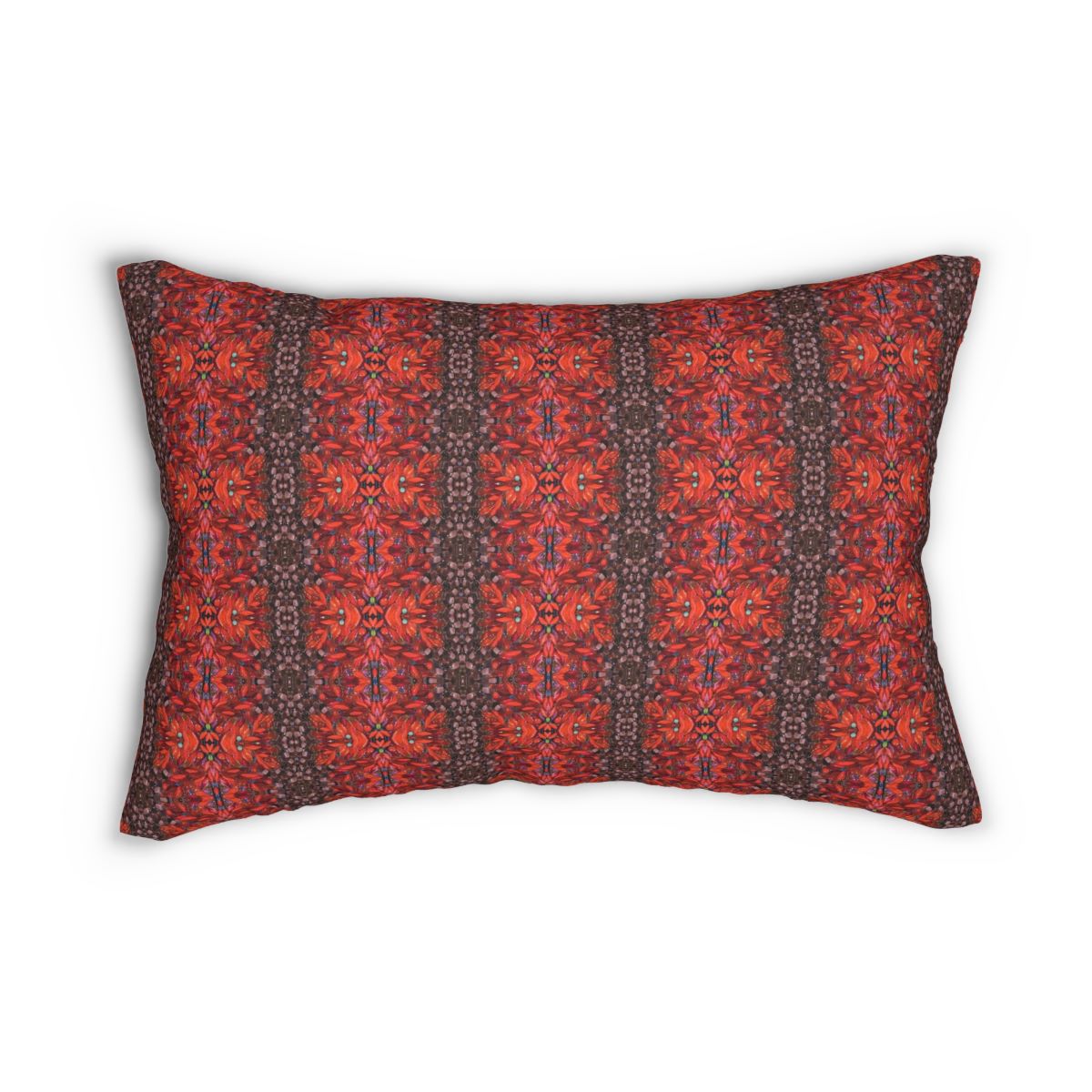 red stripe lumbar pillow cover