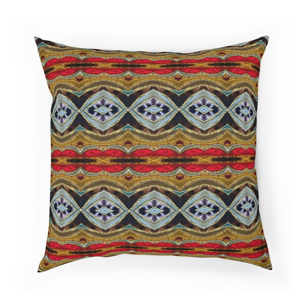 decor pillow with sante fe style print