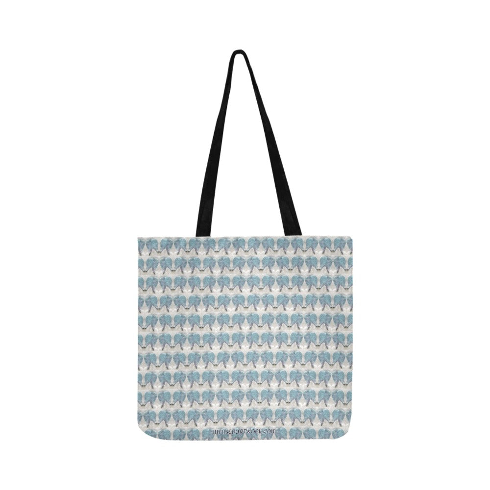 totebag with blue angel wings