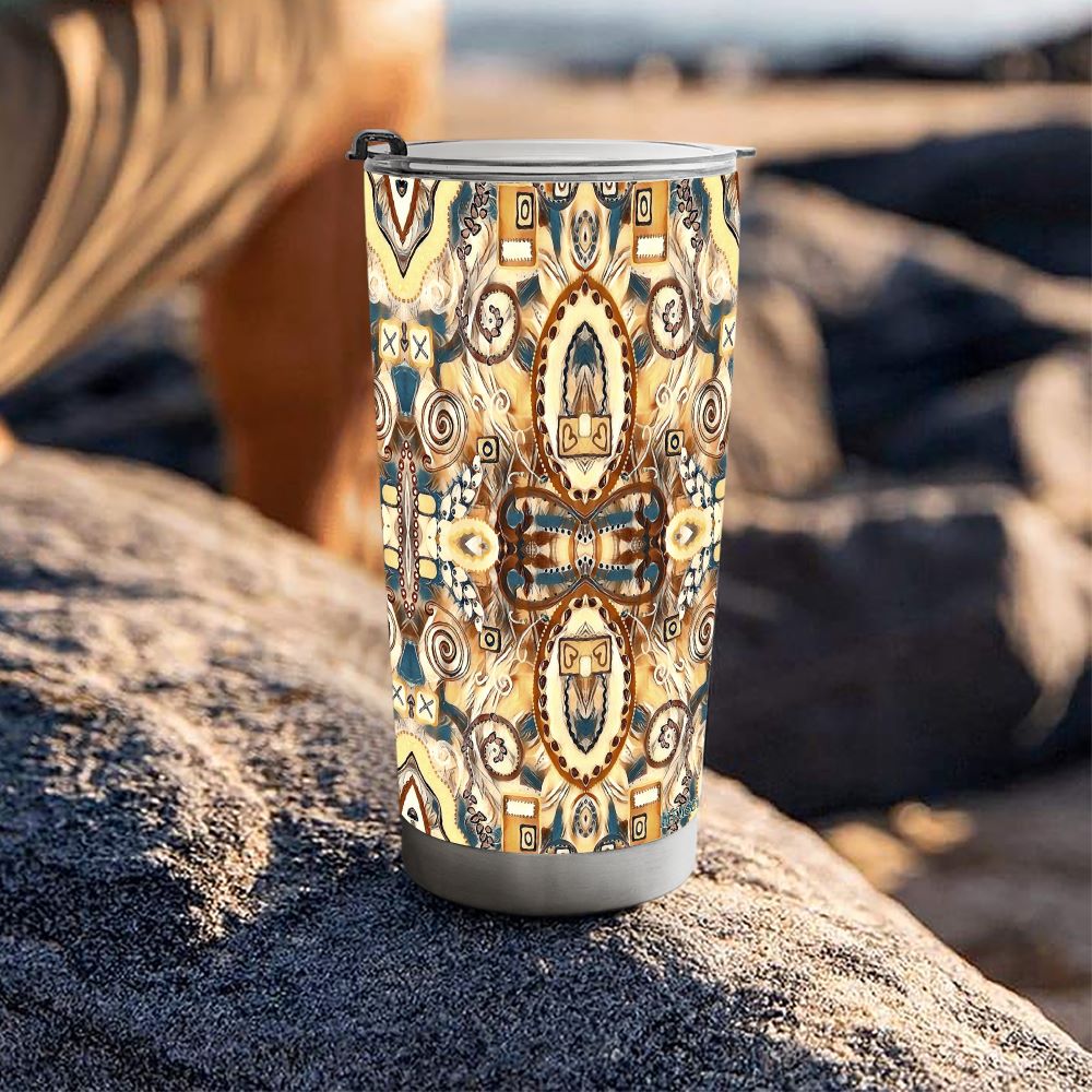 travel tumbler go cup with western art