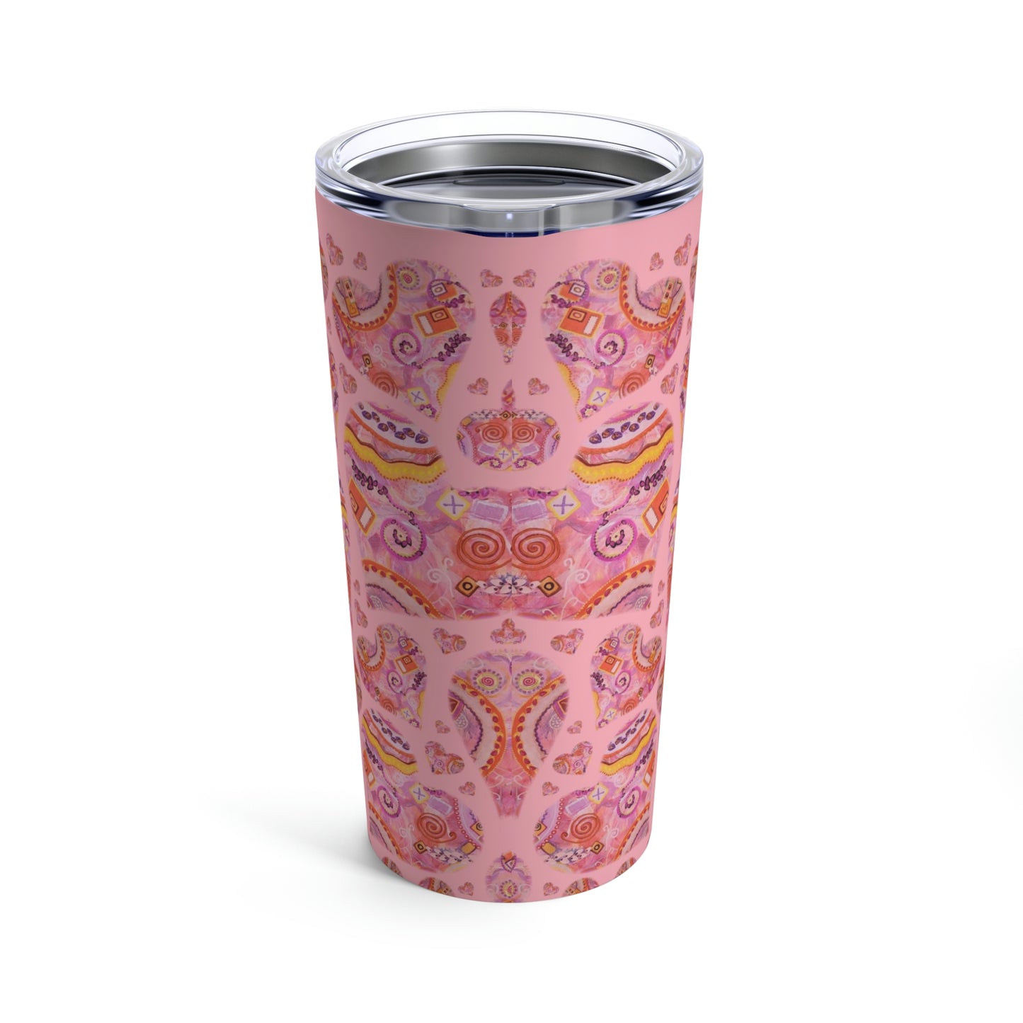 Follow Your Heart - Pink Stainless Steel  Coffee Tumbler