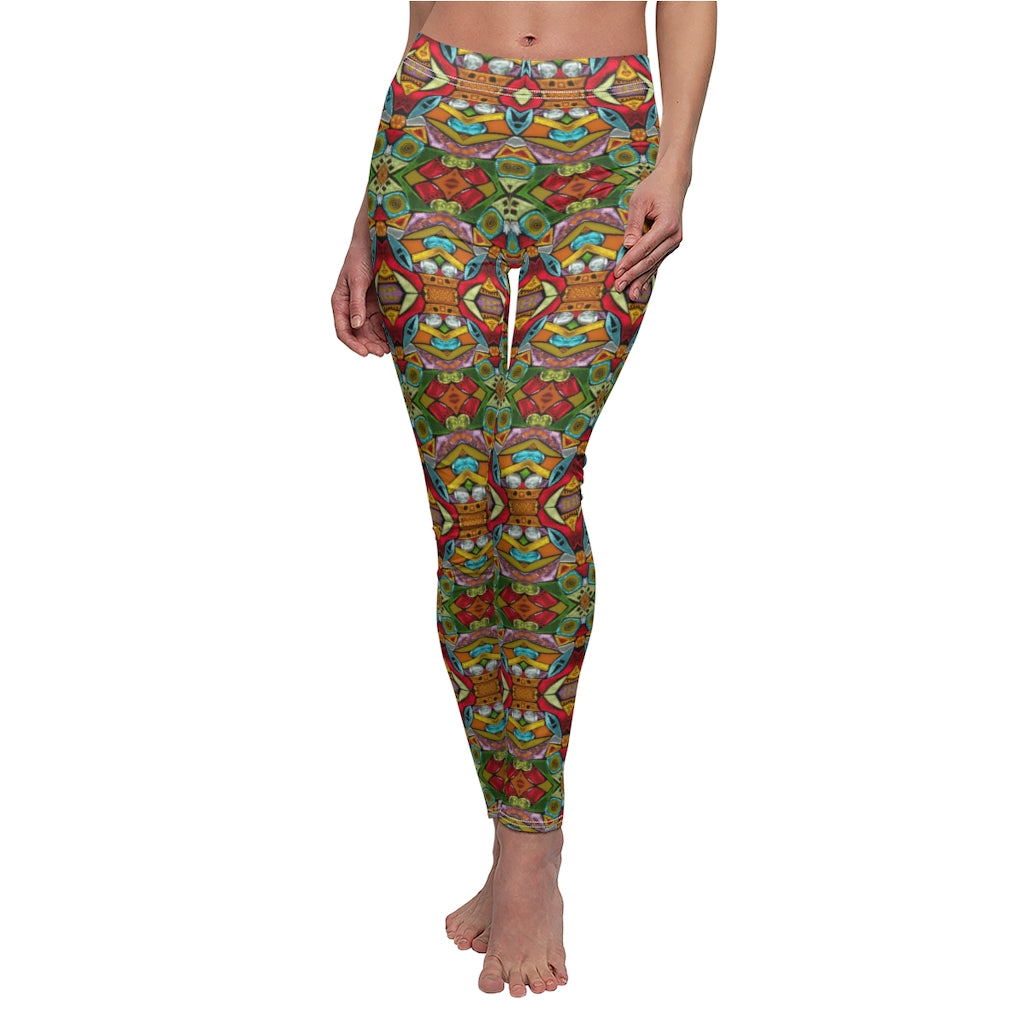 Front view of Abstraction Leggings