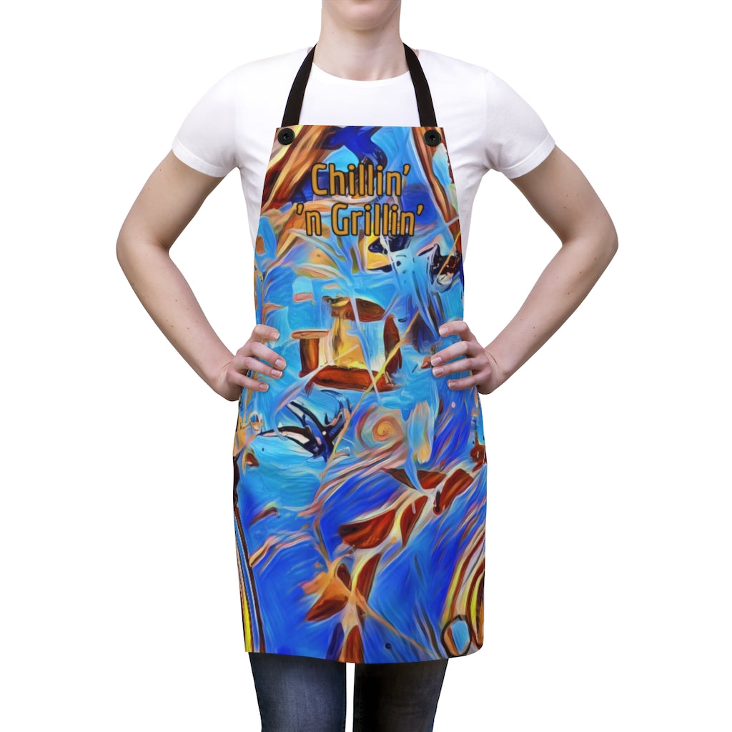 BBQ Apron Looks great on Moms too