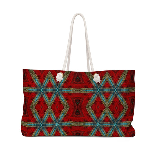  Red Aztec Tartan Shoulder Bag for beach