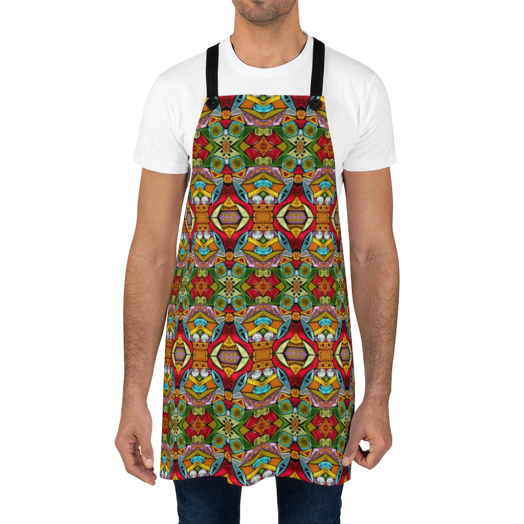 kitchen apron shown on a man
