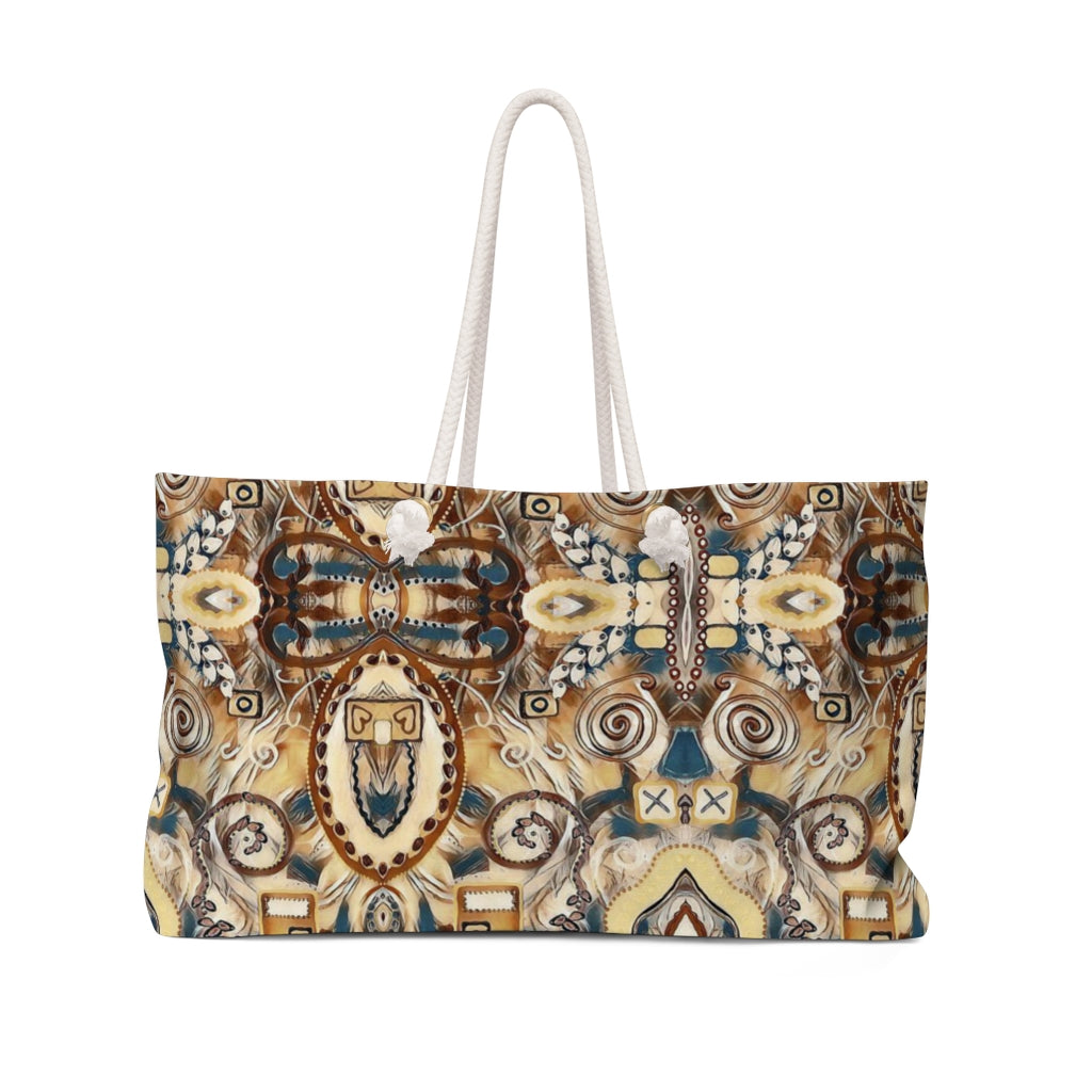 Weekender style Beach bag with western design