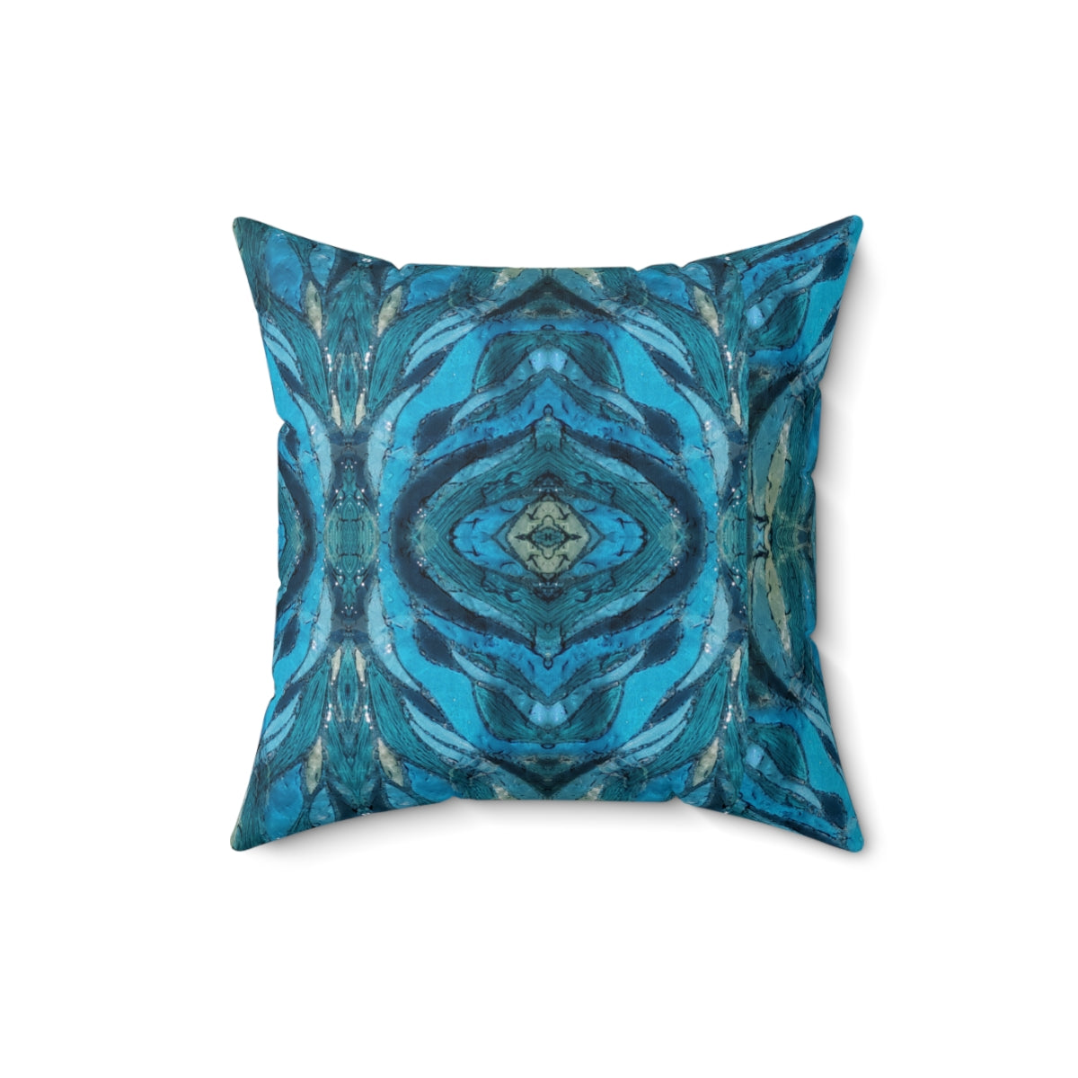 blue decorative pillow