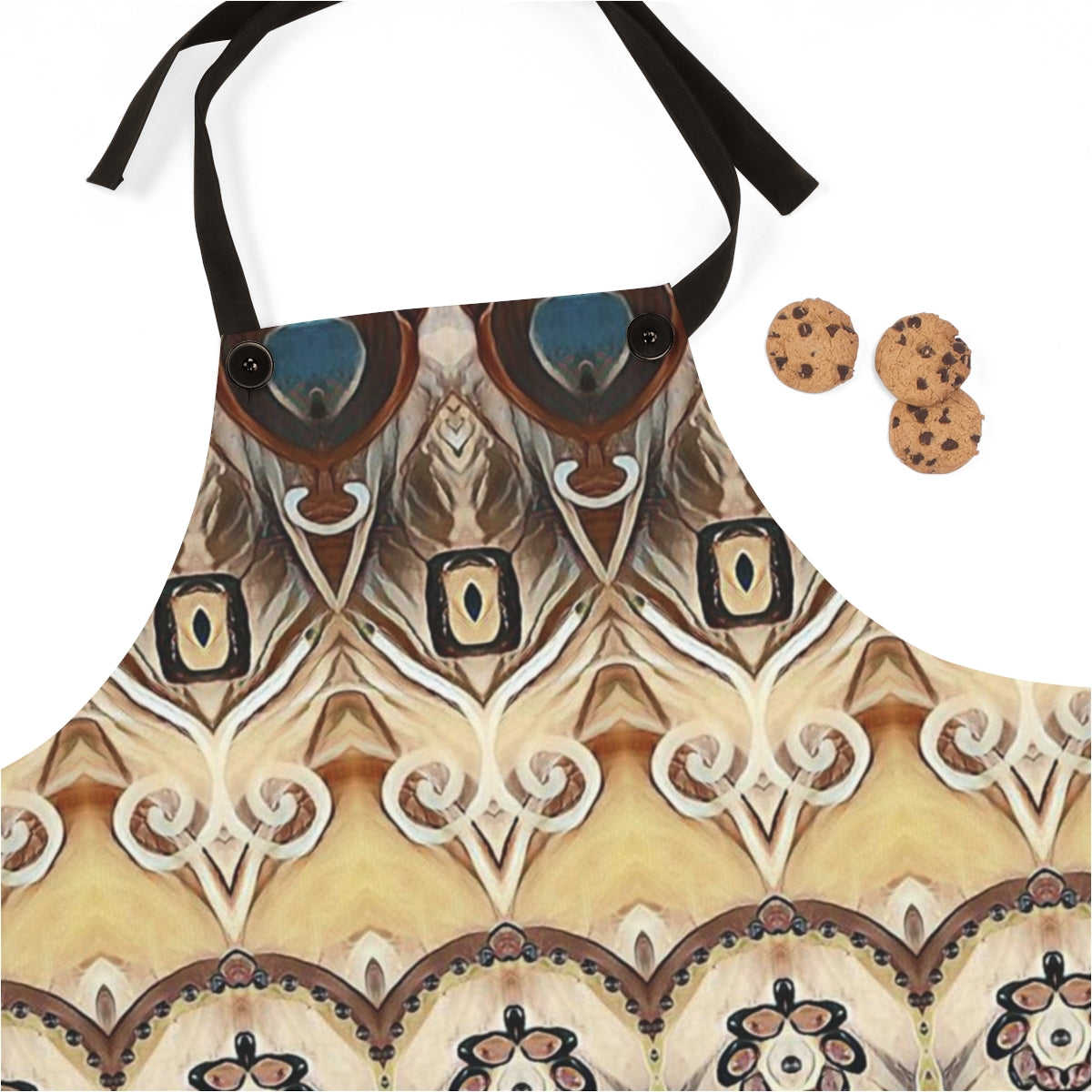 country style cream colored designer apron