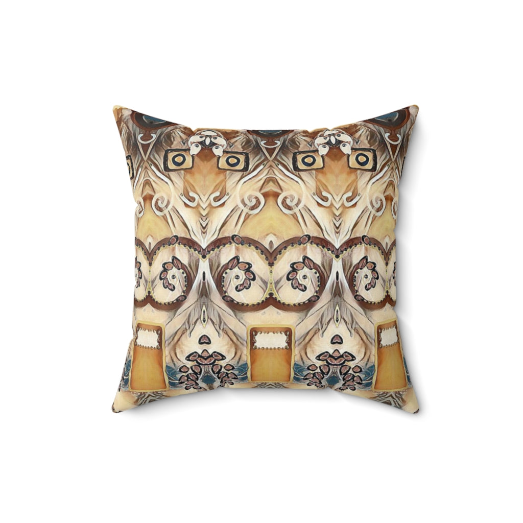 cream and brown country chic design couch pillows
