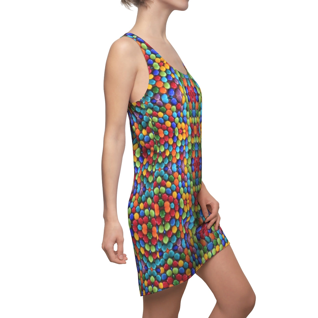 cute beach cover up in rainbow pride colors