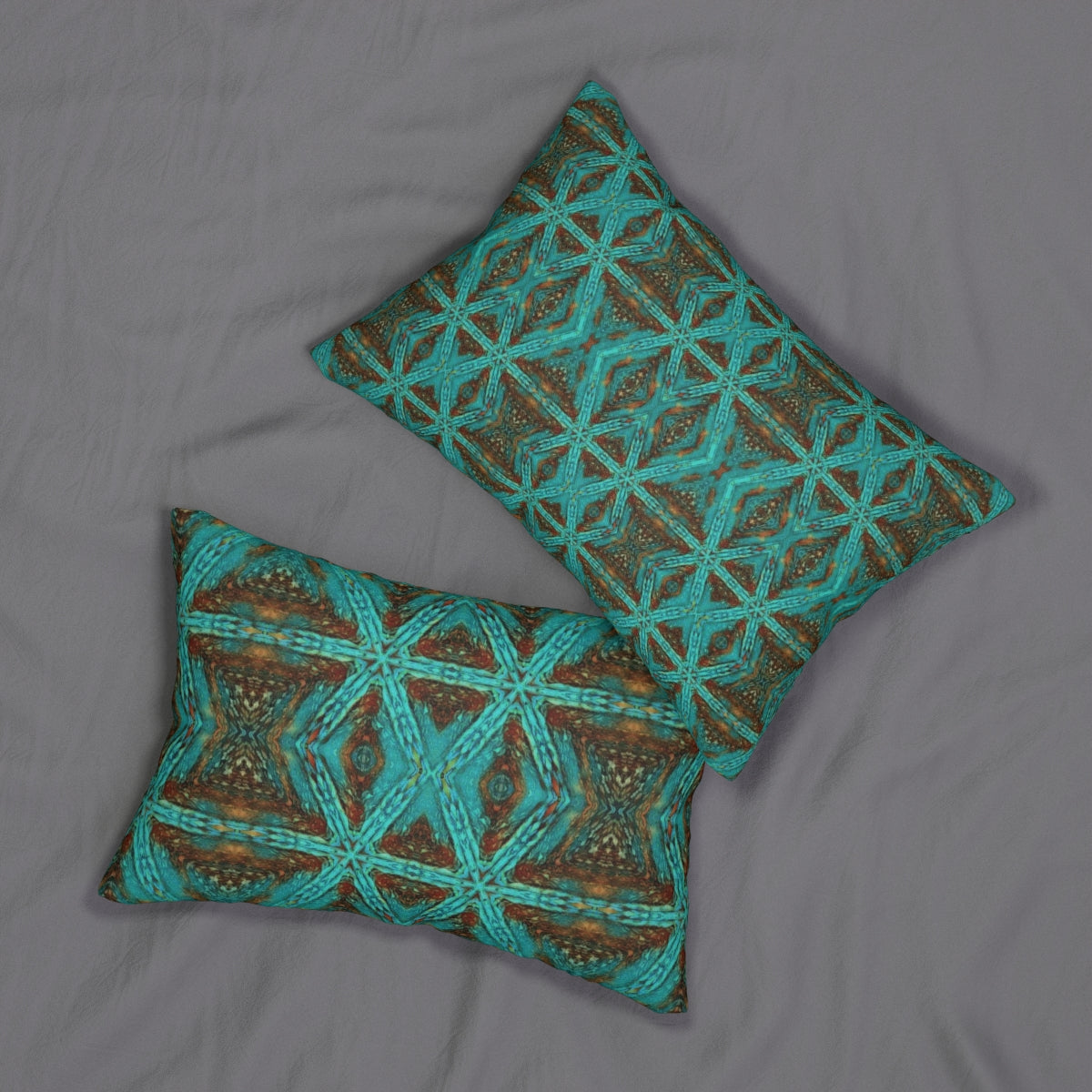 designer lumbar pillows with cool for the summer print