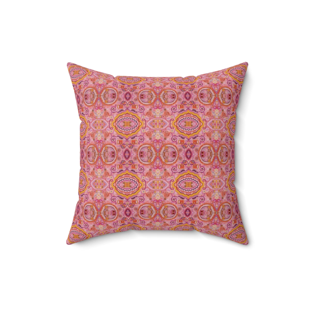 Designer Pink Throw Pillow