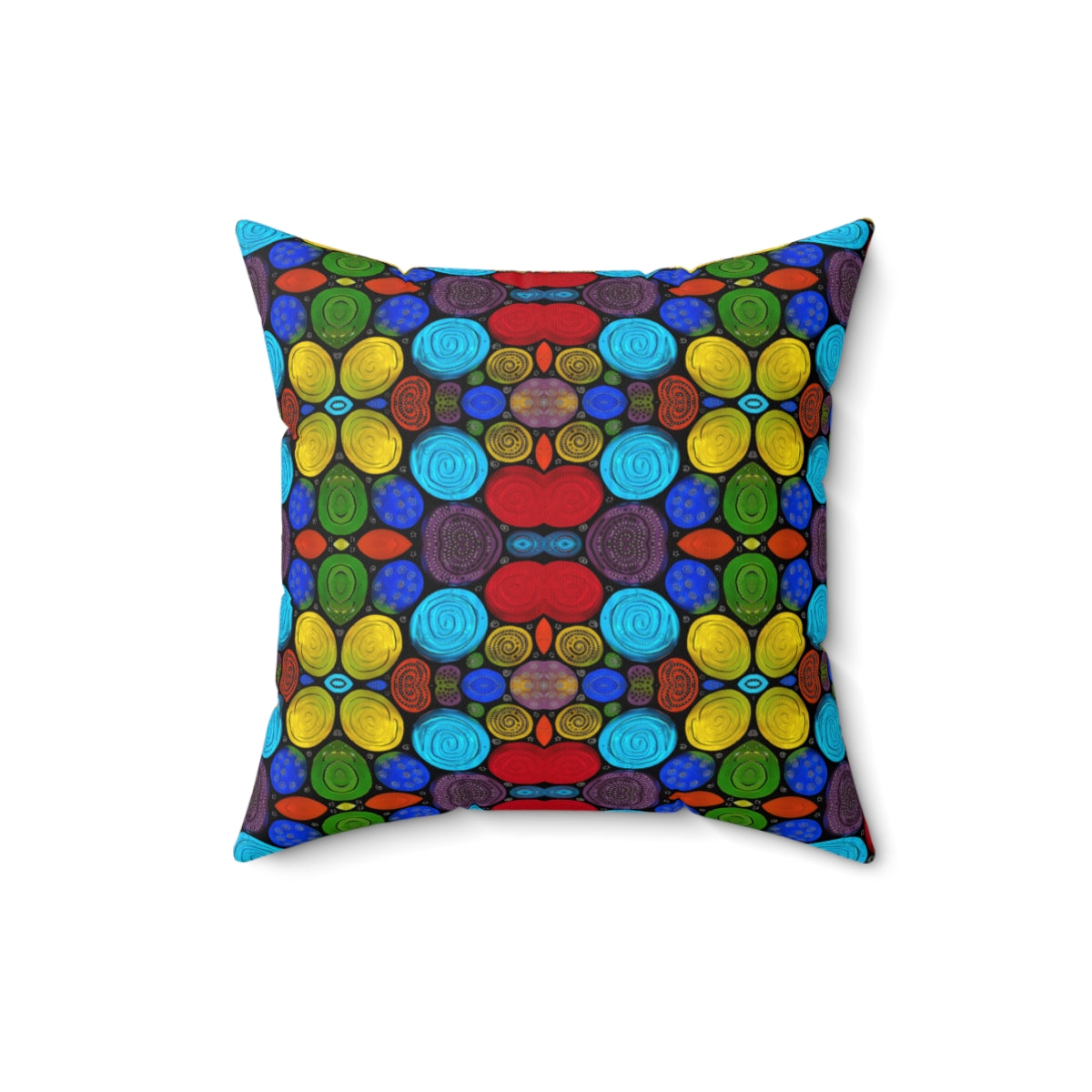 fun colorful throw pillow for home decorating