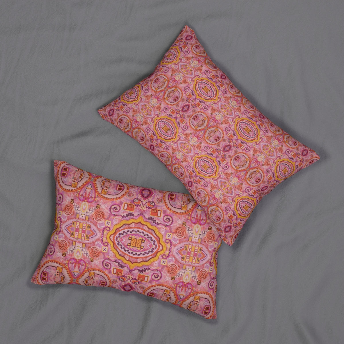 mix n match lumbar pillow in pink