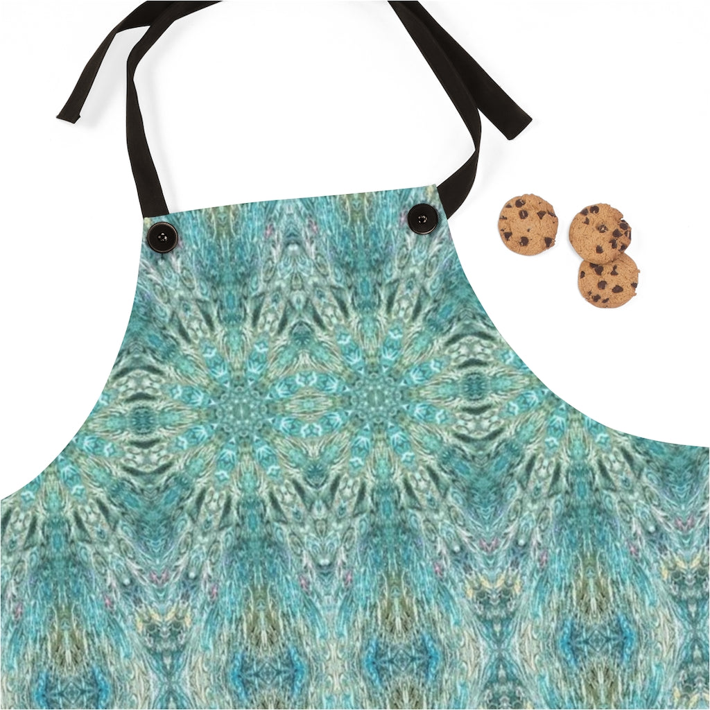 pretty light blue apron