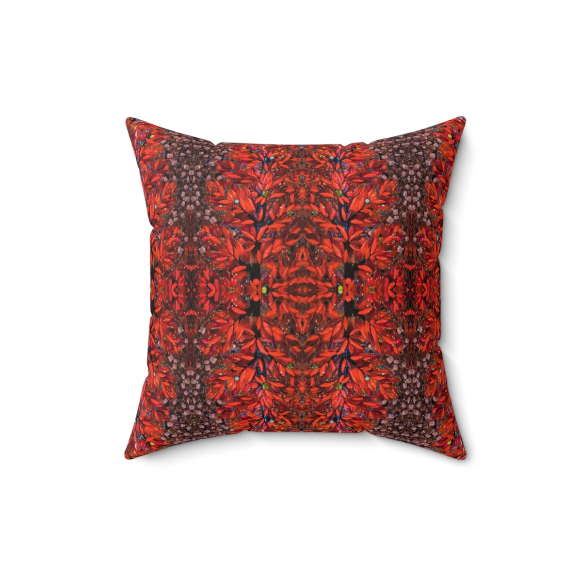 red couch throw pillow