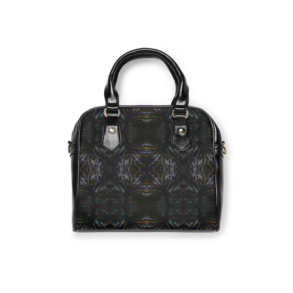 front view of little black purse