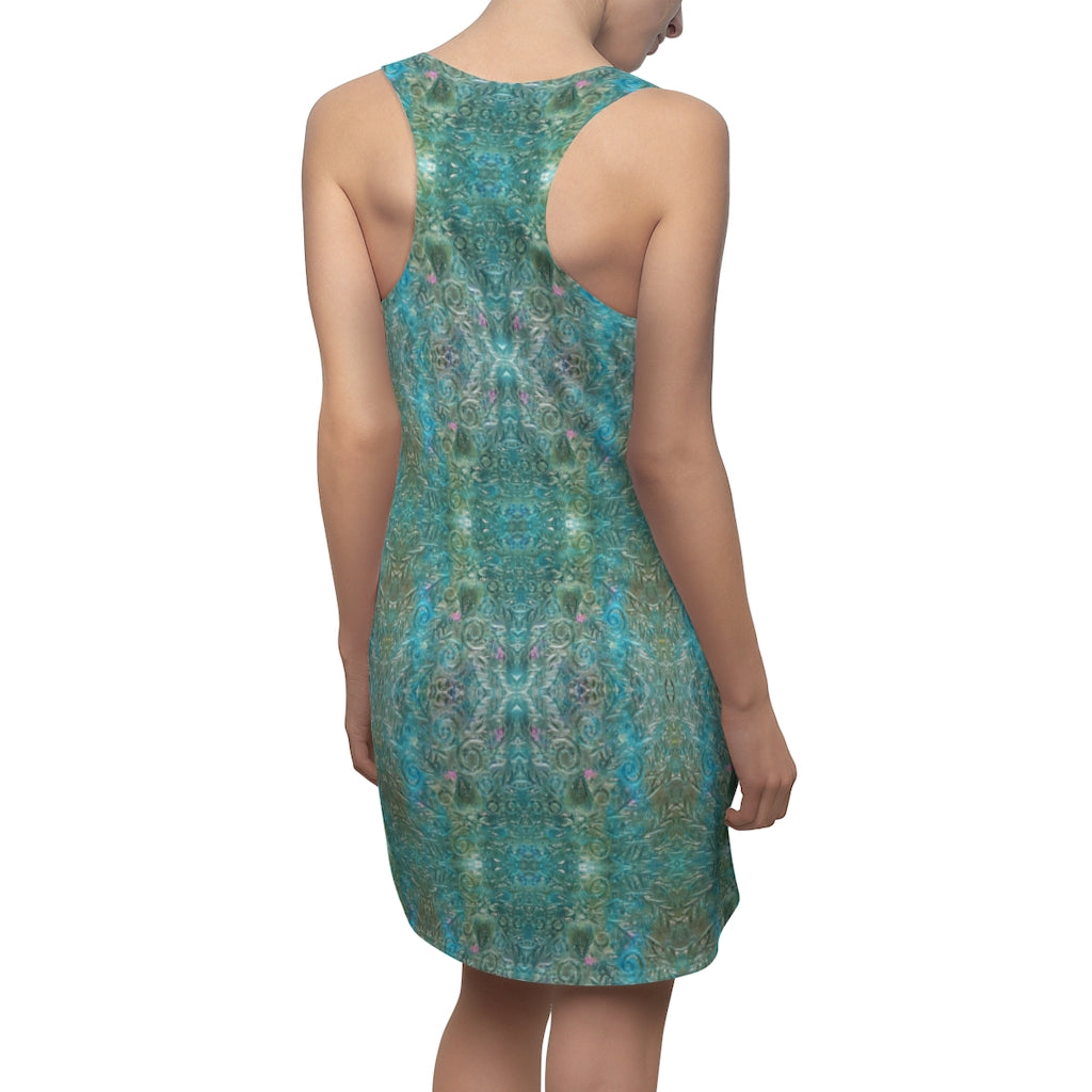 Summer dress for woman with racer back