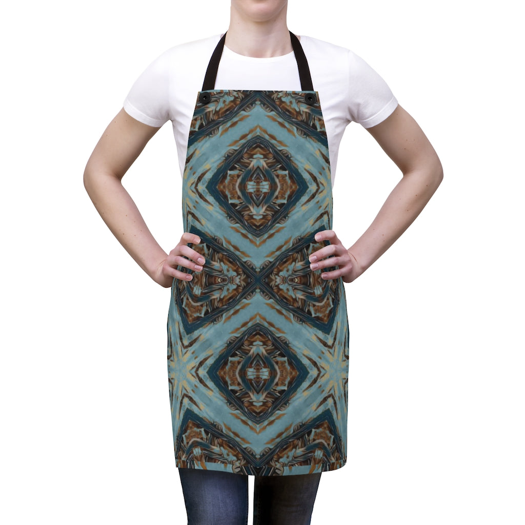 womens blue kitchen apron